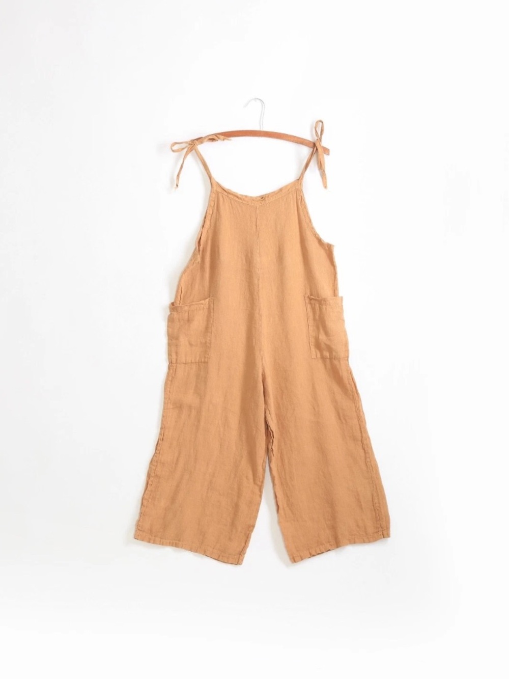 Meo Meli Italian Brown 100% Linen jumpsuit